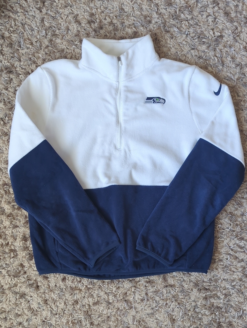Nike Women's Seattle Seahawks Half-Zip Fleece Pullover